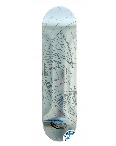 Дека Footwork TUSHEV FISHEYE SILVER FOIL 8 x 31.5 для скейтборда