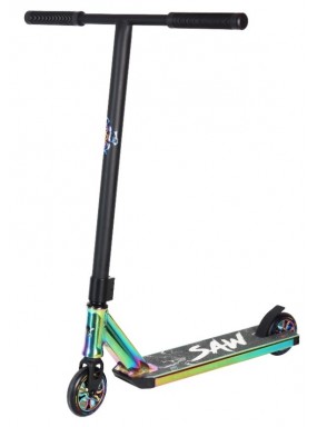 Трюковый самокат ATEOX SAW черный-неохром Трюковый самокат ATEOX SAW черный-неохром