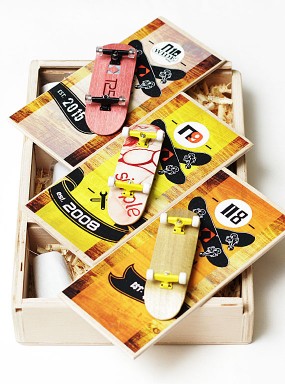 Фингерборд Турбо History 3 штуки в Боксе 88