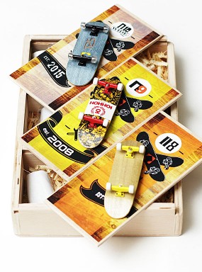 Фингерборд Турбо History 3 штуки в Боксе 92