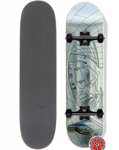 Скейтборд в сборе Footwork CARBON Tushev Fish Eye Silver Foil  8 x 31.5 Трюковый для детей / подростков