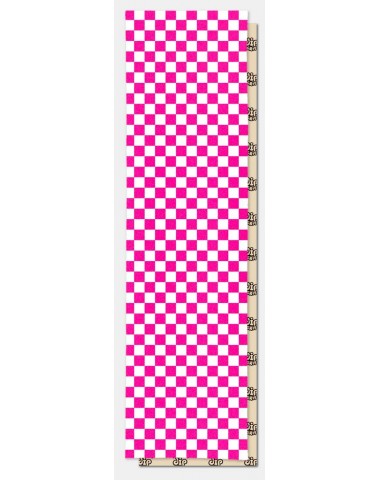 Шкурка dip GRIP Check Pink Perforated для скейтборда / самоката