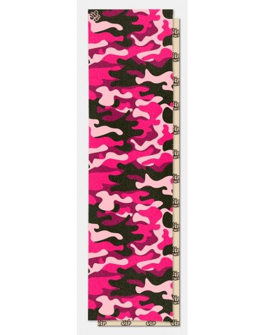 Шкурка dip GRIP Pink/Black Camo Perforated для скейтборда / самоката