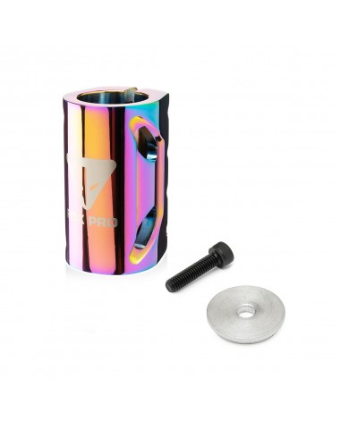 Хомут Fox E4 SCS 31.8mm, 4 bolt rainbow для трюкового самоката