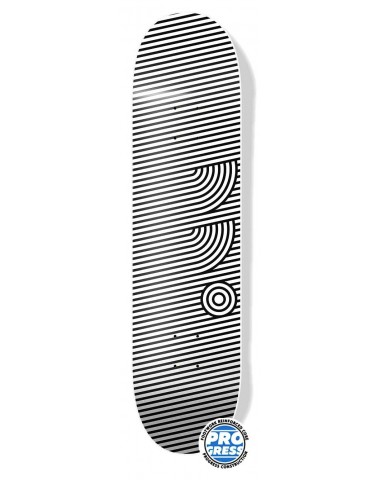 ДЕКА FOOTWORK Footwork Progress Stripes White 8x31.5 для скейтборда