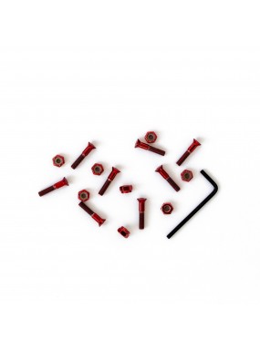 Комплект винтов Footwork SHINY RED шестигранник, с ключом