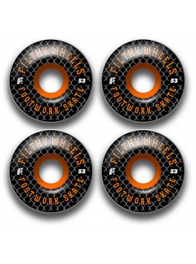 Комплект колес Footwork FILTHY BLACK 53 мм 85A Форма Classic Комплект колес Footwork FILTHY BLACK 53 мм 85A Форма Classic