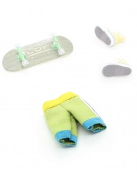 Фингерборд П10 Wide 32мм зеленый +кеды +шорты