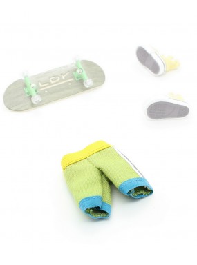 Шорты для фингерборда и фингерсамоката желтый/зеленый Шорты для фингерборда и фингерсамоката желтый/зеленый