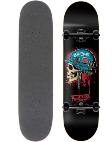 Скейтборд в сборе Footwork BORN TO SKATE 8.25 x 31.75 Трюковый для детей / подростков