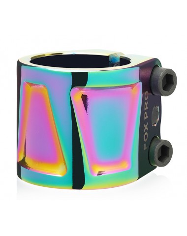Хомут Fox GH HIC d 34.9mm, 3 bolt rainbow для трюкового самоката
