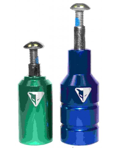 Пеги (модель А+В) пер+зад зел/синий для трюкового самоката