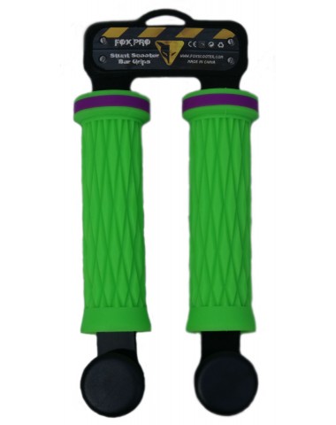 Грипсы  неон зеленые для трюкового / городского / детского самоката