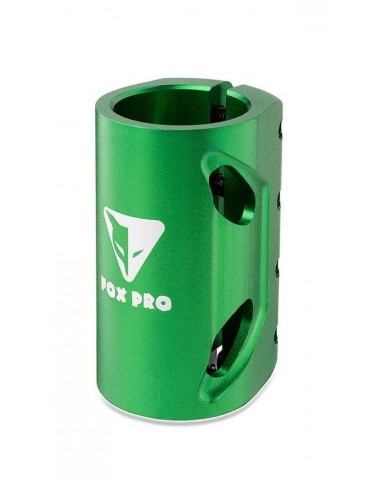 Хомут-О Fox HIC d 34.9, 4 bolt oversized зеленый для трюкового самоката