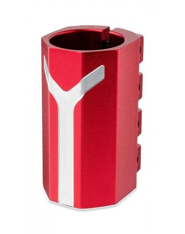 Хомут-Y Fox HIC d 34.9, 4 bolt oversized красный для трюкового самоката