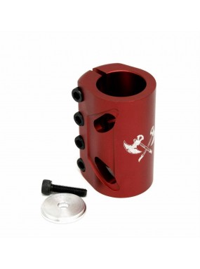 Хомут-O Fox SCS d 28.6 and 31.8,  4 bolts красный