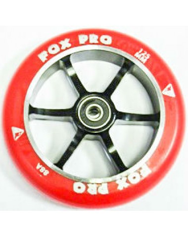 Колесо  6ST 125mm красный/черный для трюкового самоката