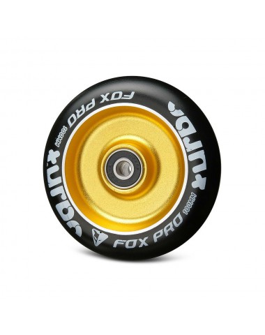 Колесо Flat Solid 100 мм золотой/черный для трюкового самоката