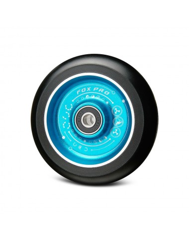 Колесо Flat Solid 100 мм с рисунком синий/черный для трюкового самоката