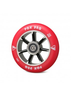 Колесо 7ST 100 мм черный/темно-красный