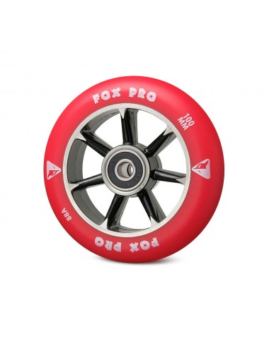 Колесо 7ST 100 мм черный/темно-красный для трюкового самоката