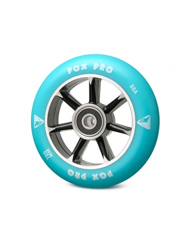 Колесо 7ST 100 мм черный/голубой для трюкового самоката
