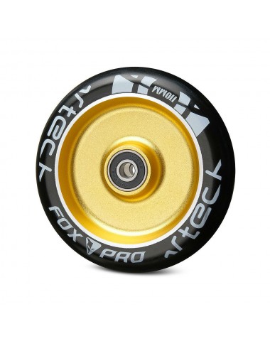 Колесо Flat Solid 110 мм золотой/черный для трюкового самоката