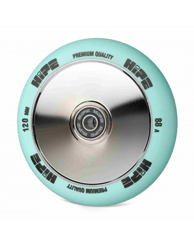 Колесо HIPE Medusa wheel LMT20 120мм sky blue/core chrome Голубой/хром для трюкового самоката