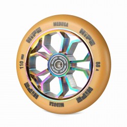 Колесо HIPE Medusa wheel LMT36 110мм brown/core neo chrom Коричневый/neo-chrome для трюкового самоката