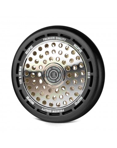 Колесо HIPE wheel 115мм black/core silver Черный/серебро для трюкового самоката