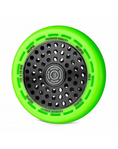 Колесо HIPE wheel 115мм green/core black Зеленый/черный для трюкового самоката