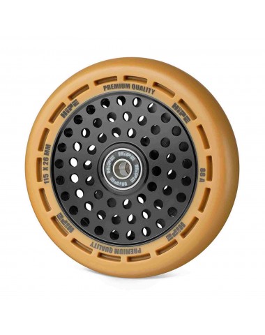 Колесо HIPE wheel 115мм brown/core black Коричневый/черный для трюкового самоката
