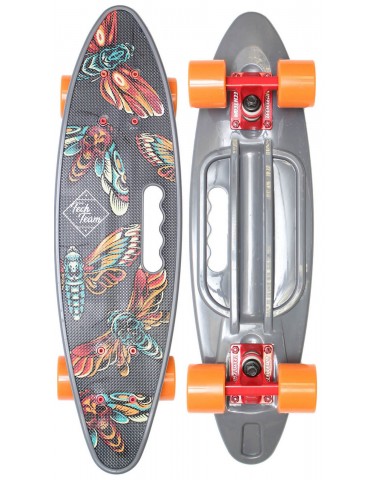 Миникруизер FISHBOARD 23" Print Grey Пенни борд для детей / подростков Миникруизер FISHBOARD 23" Print Grey Пенни борд для детей / подростков