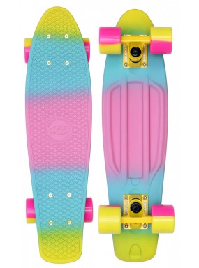 Миникруизер Multicolor 22"6" Abec 7 chrome pink yellow Миникруизер Multicolor 22"6" Abec 7 chrome pink yellow