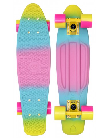 Миникруизер Multicolor 22"6" Abec 7 chrome pink yellow Пенни борд для детей / подростков Миникруизер Multicolor 22"6" Abec 7 chrome pink yellow Пенни борд для детей / подростков