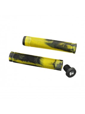 Грипсы HIPE H4 Duo, 155 мм black/yellow