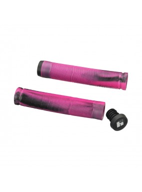 Грипсы HIPE H4 Duo, 155 мм black/pink Грипсы HIPE H4 Duo, 155 мм black/pink