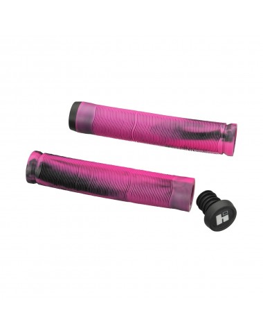 Грипсы HIPE H4 Duo, 155 мм black/pink для трюкового / городского / детского самоката