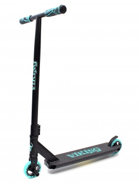 Самокат трюковый Haevner VIKING черный/бирюзовый Самокат трюковый Haevner VIKING черный/бирюзовый