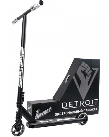 Самокат трюковый Haevner Detroit белый/черный