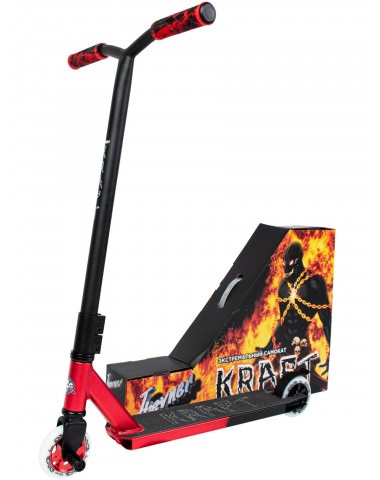 Самокат трюковый Haevner KRAFT 2022 красно-черный