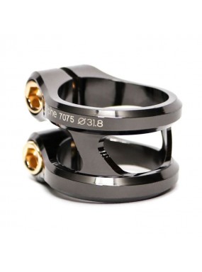 Хомут Ethic Sylphe Double Clamp 31.8 Black Chrome Хомут Ethic Sylphe Double Clamp 31.8 Black Chrome