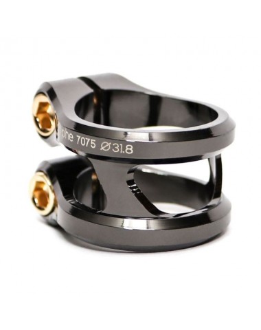 Хомут Ethic Sylphe Double Clamp 31.8 Black Chrome для трюкового самоката