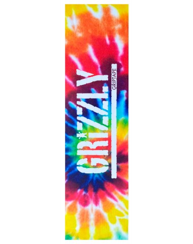 Шкурка Grizzly Tie Dye Stamp Summer Griptape Multi для скейтборда / самоката