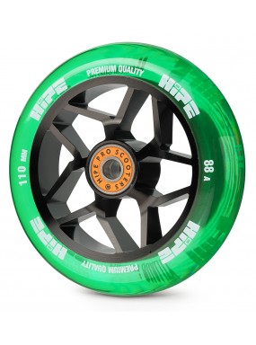 Колесо HIPE H01A 110мм black/transparent green Колесо HIPE H01A 110мм black/transparent green