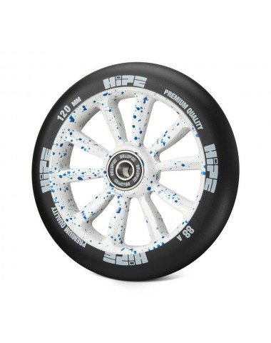 Колесо HIPE WLMT09L 120мм Белый/синий для трюкового самоката