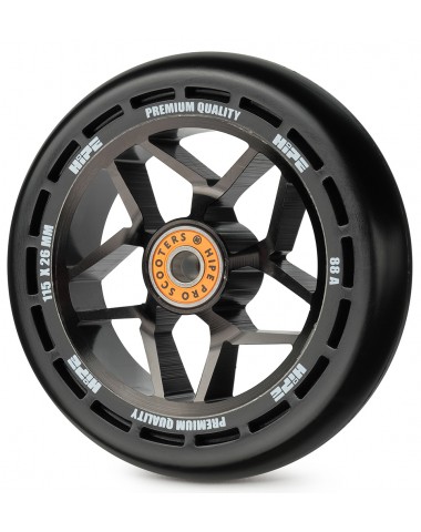 Колесо HIPE H01V2 115мм black/black для трюкового самоката