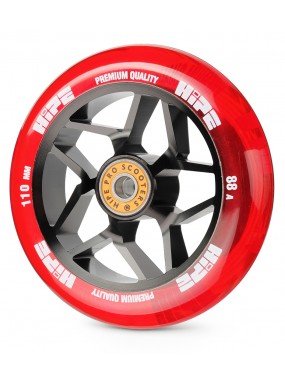 Колесо HIPE H01A 110мм black/transparent red Колесо HIPE H01A 110мм black/transparent red