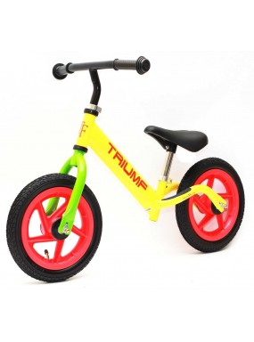 Беговел  Triumf AKB-1209W на надувных колесах желтый