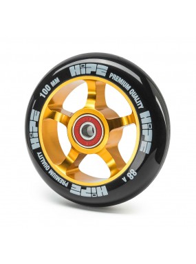Колесо HIPE 100мм Черный/золотой